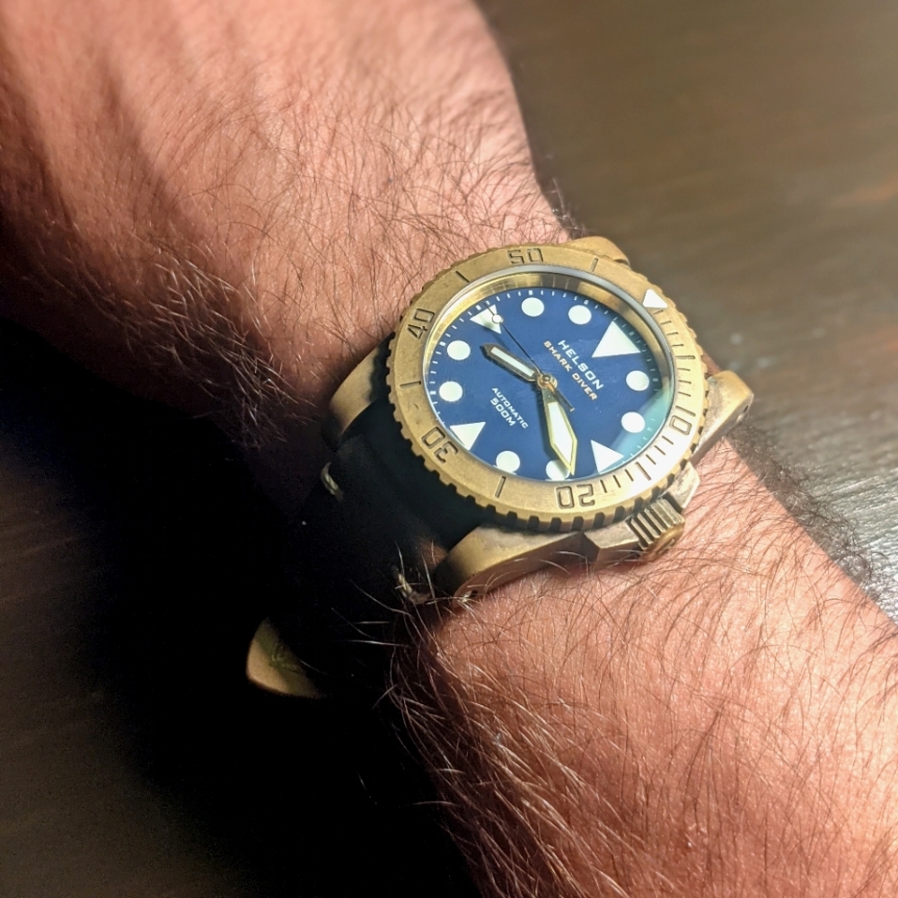 Men's Helson Automatic Brass Dive Watch